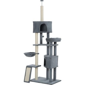 Acekool 105" Cat Tower - Multi-Level Tree with Caves, Perches & Scratching Posts - 1 of 4