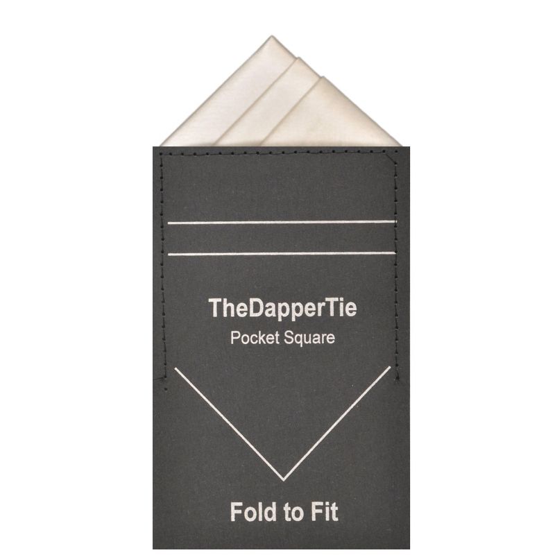 TheDapperTie - Men's Trifecta Triangle Pre Folded Pocket Square, 1 of 5