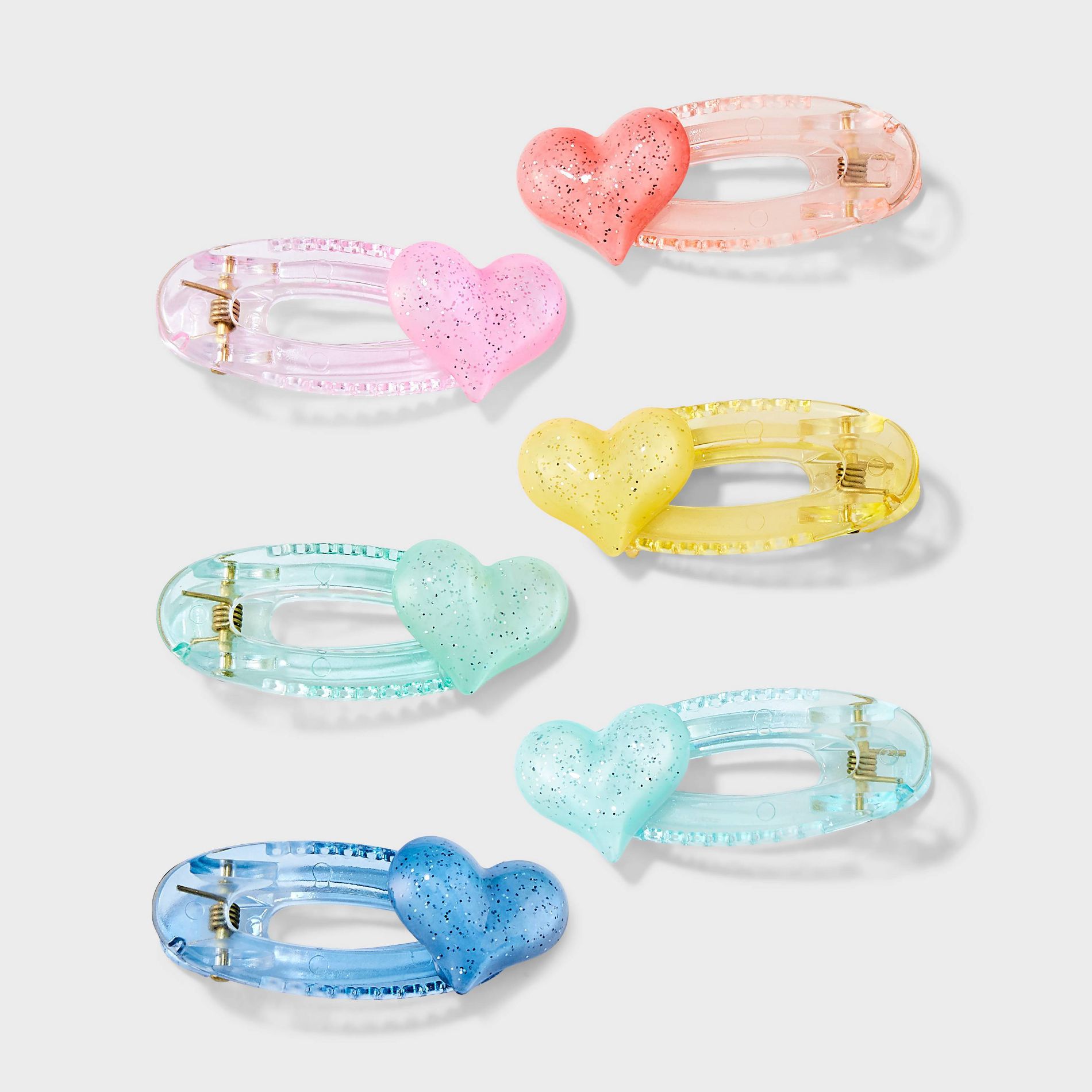 Heart Hair Clips - 6pk - Cat & Jack™