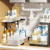 LunaLulinlk Acrylic Under Sink Organizer, 2 Tier Adjuatable Pull Out Cabinet Organizer for Kitchen Bathroom Cabinet - 3 of 4