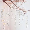 Aoibox 18pcs Christmas Tree Crystal Ornaments Acrylic Snowflake Icicle Drop Hanging Decor for Winter Xmas Party 7.5 x 2.6 inches - 4 of 4
