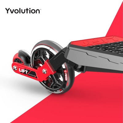 Red and Black Lift Kids' Drift Scooter with Grip Wheels