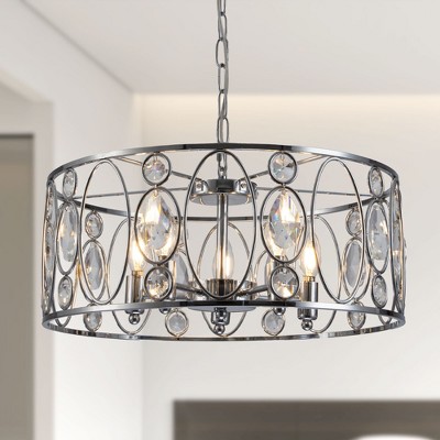 Bella Depot 5-Light Metal Cage Chandelier Adjustable Pendant Light