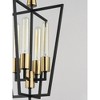 Maxim Lighting Wings 4 - Light Pendant in  Black/Satin Brass - 3 of 4