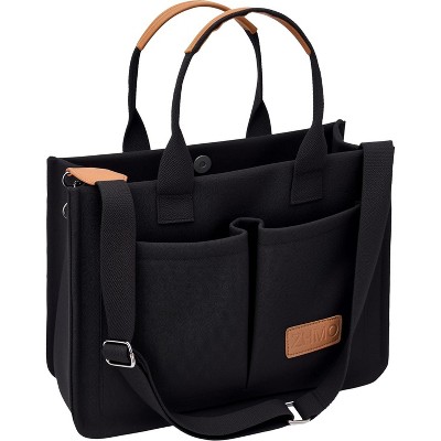 Tote Bag for Women With Compartments,Large Canvas Tote Women's Purse Crossbody Bags Work