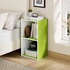HOMLUX 2-Cube Bookcase Floor Open Wooden Storage Bookshelf Toy Organizer, Multiple Colors - 4 of 4