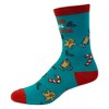Crazy Dog T-Shirts Women's Christmas Calories Don't Count Socks Funny Cookies Food Novelty Graphic Footwear - 3 of 4