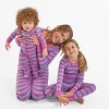 Leveret Matching Family Pajamas – Purple & Denim Stripes – 100% Cotton – Customizable for Personalization - 4 of 4