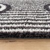 World Rug Gallery Abstract Arch Shag Rug – Medium Pile, Durable & Easy to Clean – Anthracite Dark Gray - 3 of 4