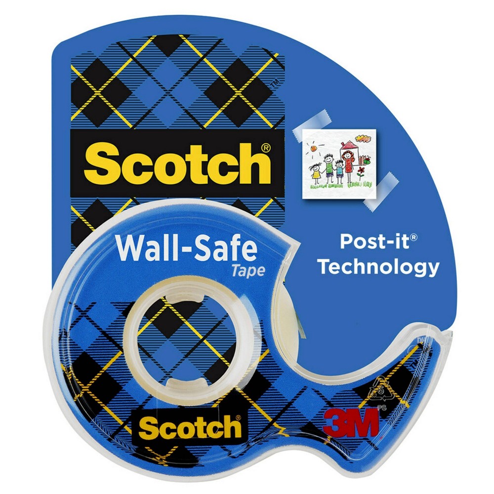 Scotch Wall-Safe Tape Dispenser  3/4 in. x 650 in.  1 Dispenser
