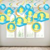 Big Dot of Happiness Ducky Duck - Baby Shower or Birthday Party Hanging Decor - Party Decoration Swirls - Set of 40 - 3 of 4