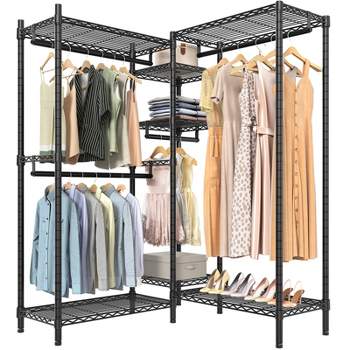 Vipek S3 Heavy Duty Garment Rack Free Standing Clothes Rack Closet Storage  Organizer Large Wardrobe With 6-tier Shoe Rack, Bronze : Target