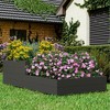 FURNIinspire Planters Garden Bed Indoor/Outdoor Use Rectangle Large Raised Beds For Gardening Vegetables Flowers, Black, 47.24"*47.24"*11.81" - 4 of 4