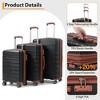 Lightweight Expandable ABS Hardshell Suitcase with TSA Lock, Spinner Wheels, and Telescopic Handle, Hardside Luggage for Men Women - 3 of 4