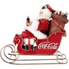 Kurt Adler Coca-Cola Santa in Sleigh Tabletop Christmas Decoration, 10" - image 2 of 4