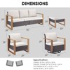 Buenhomino Outdoor Patio Furniture Set-7 Pieces All-Weather Wicker Outdoor Furniture with Swivel Patio Chairs Patio Conversation Sets for Porch Deck - 3 of 4