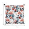 HomeRoots Pink Flamingo Chevron Throw Pillow - 3 of 4
