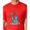Men's Buns of Liberty Statue of Liberty Patriotic Funny T-Shirt - 4 of 4