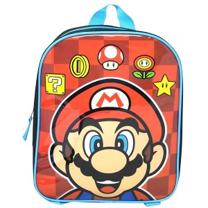 Mario 11" Mini Red Backpack for Kids School - 1 of 2