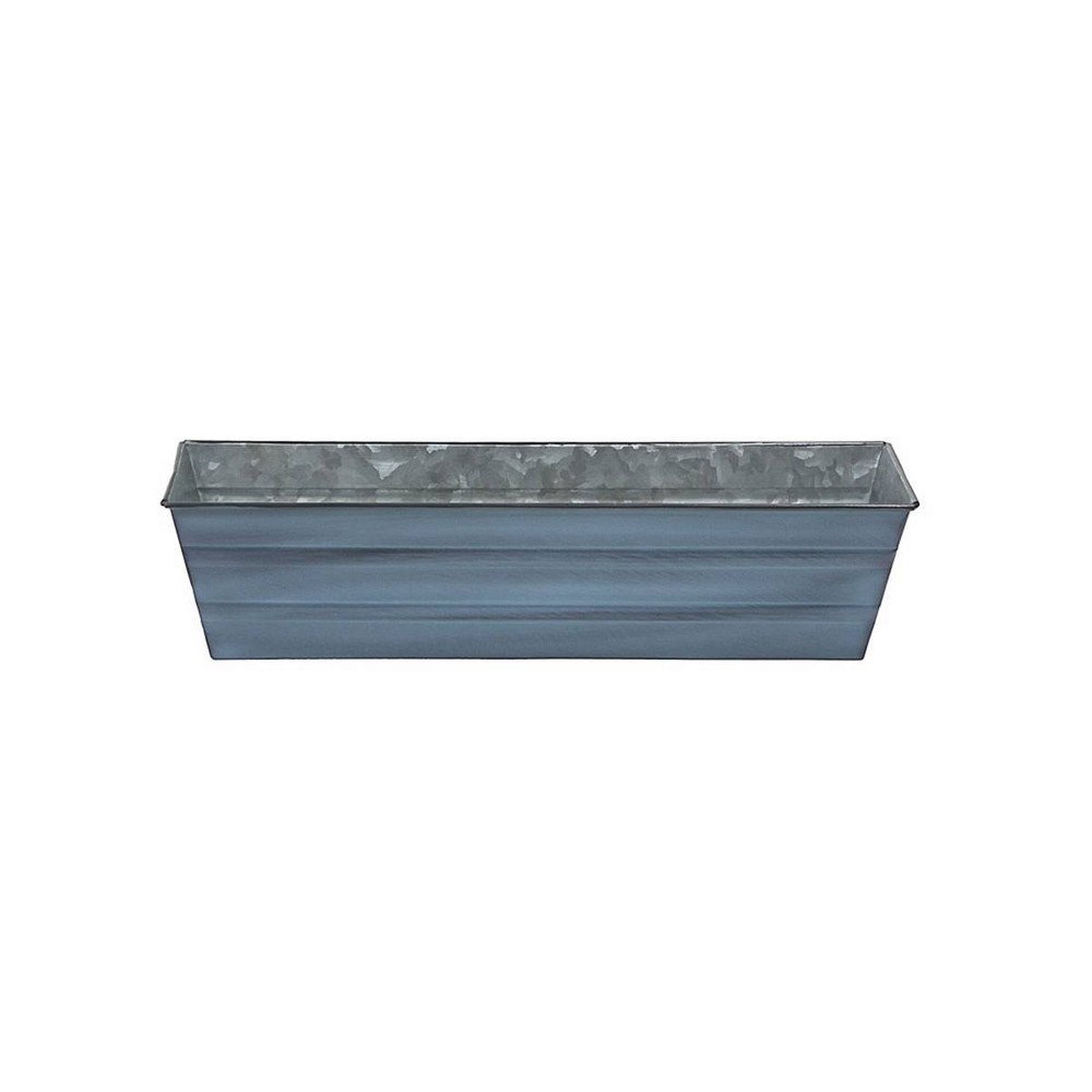 Photos - Clothes Drawer Organiser Small Galvanized Metal Rectangular Planter Box Blue - ACHLA Designs: Patina Finish, Urban Garden
