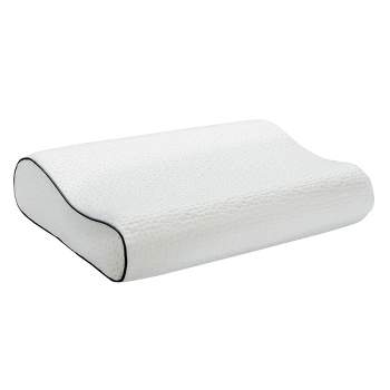 Costway Memory Foam Sleep Pillow Orthopedic Contour Cervical Neck Support White