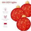 Best Choice Products 3-Piece Hanging Pop-Up Outdoor Christmas Ornaments, LED Lights, 8 Light Functions - 3 of 4