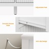 Heynemo Fluted 9 Drawer Dresser, 59" Wide Modern Chest of Drawers with Metal Handle, TV Stand Storage Organizer for Bedroom, Living Room, White - 4 of 4