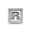 Black Bow Jewelry Triangle Block, Letter R Sterling Silver Bead Charm - 3 of 4