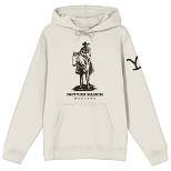 Yellowstone John Dutton Long Sleeve Sand Adult Hooded Sweatshirt