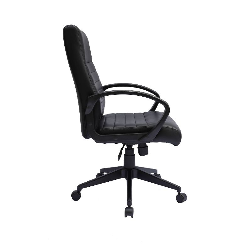 Ribbed Back Task Chair Black - Boss Office Products, 5 of 9