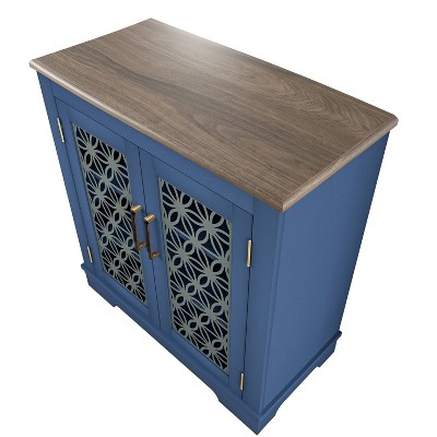 Festivo Rustic Navy 30" Storage Sideboard Buffet Cabinet