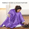 Tirrinia Fleece Wearable Blanket Super Soft Comfy Plush Fleece  for Women Men Throw Wrap Cover Indoors or Outdoors , 55''x 80'' - 4 of 4