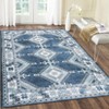 Washable Vintage Rug Non Slip Low Pile Rug Soft Throw Floor Cover Foldable Indoor Carpet for Living Room Bedroom Playroom Nursery - 3 of 4