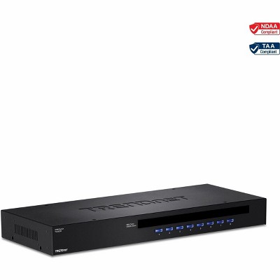 TRENDnet 8-Port USB/PS2 Rack Mount KVM Switch - TK803R - Network Switches and Bridges