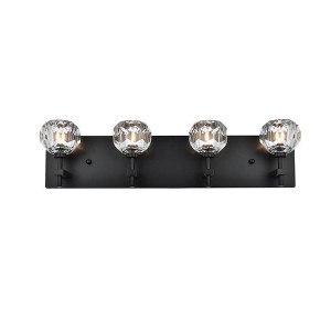 Elegant Lighting Graham 4 - Light Sconce in  Black - 1 of 4