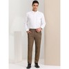 Lars Amadeus Men's Flat Front Office Prom Classic Plaid Dress Pants - 3 of 4