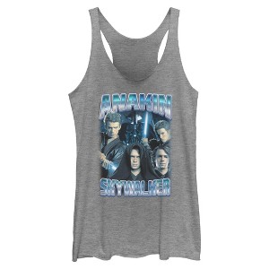 Womens Star Wars Anakin Skywalker Collage Racerback Tank - 1 of 4