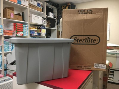 Sterilite Tuff1 18 Gallon Plastic Storage Tote Container Bin w/ Lid (12  Pack), 1 Piece - Harris Teeter