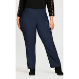 Women's Plus Size Super Stretch Zip Pant Indigo - average | AVENUE