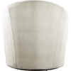 Alessio 18"H Tufted Velvet Swivel Accent Chair in Cream-Meridian Furniture - 3 of 4