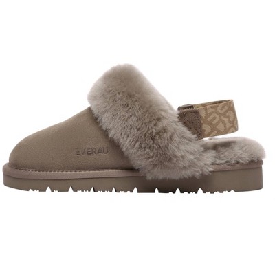 Women Removable Strap Slingback Slippers - Pelican