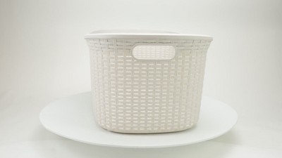Mind Reader Set Of 2 40l Laundry Basket With Cut Out Handles Light Brown :  Target