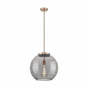 Athens Deco Swirl - 1 Light Pendant In Industrial Style-17.13 Inches Tall and 15.75 Inches Wide - 1 of 1