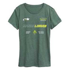 Women's - Star Wars - The Mandalorian Mando Jersey Short Sleeve Graphic T-Shirt - 1 of 4