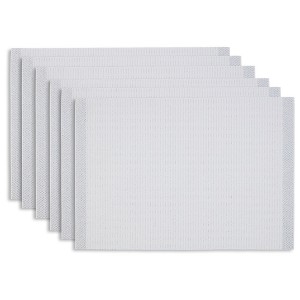 Dainty Home Rodeo Woven Vinyl Reversible Rectangular Placemats with Metallic Weave Set Of 6 - 1 of 3