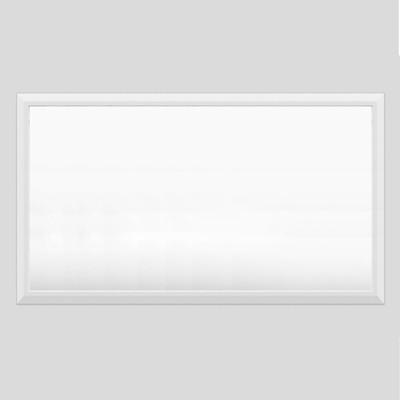 Apmir High-Strength Tempered Glass and Aluminum Alloy Framed French Cleat Mounted Wall Decor Mirror in matte black with 5-Year Warranty