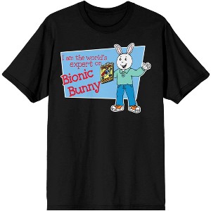Arthur Cartoon Buster Baxter Character Men's Black Graphic Tee Shirt - 1 of 3