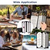 WeChef Restaurant Menu Covers 4.25x11" 4 Page 6 View PU Leather with Angled Corners for Wine List Bar Hotel 5 Pack - 4 of 4