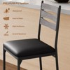 Jojoka Bar Stools Set of 4,Faux Leather Upholstered Bar Chair with Back and Footrest for Kitchen Island - 4 of 4