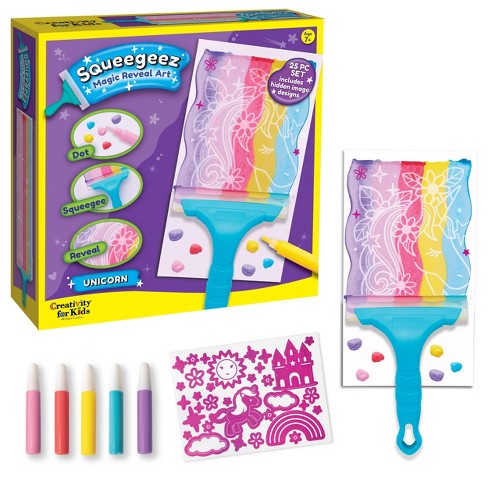 This Squeegee Paint Drawing Reveal is a Super Fun Kids Art Project!